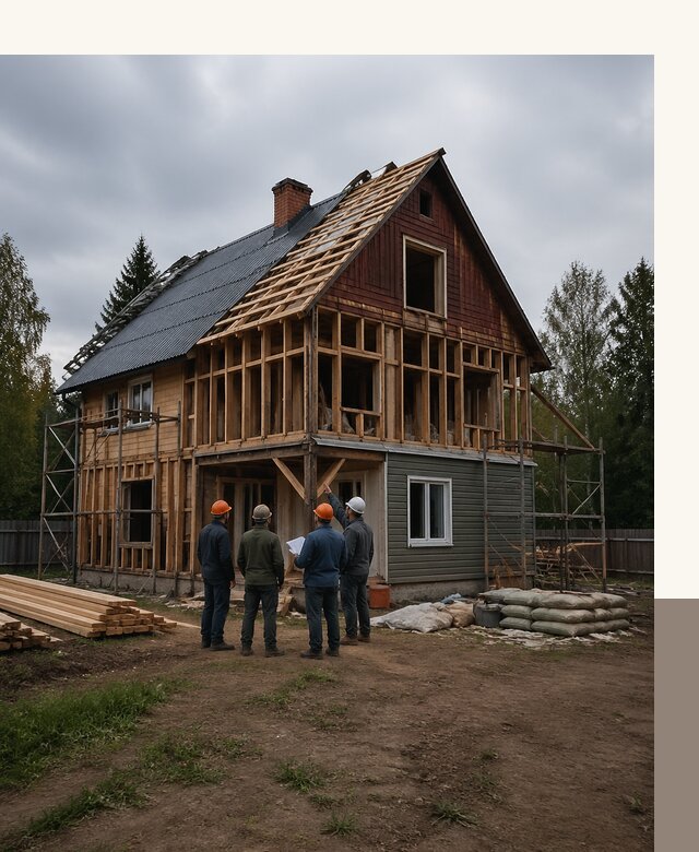 Реконструкция дачного дома в Мичуринске под ключ с проектом